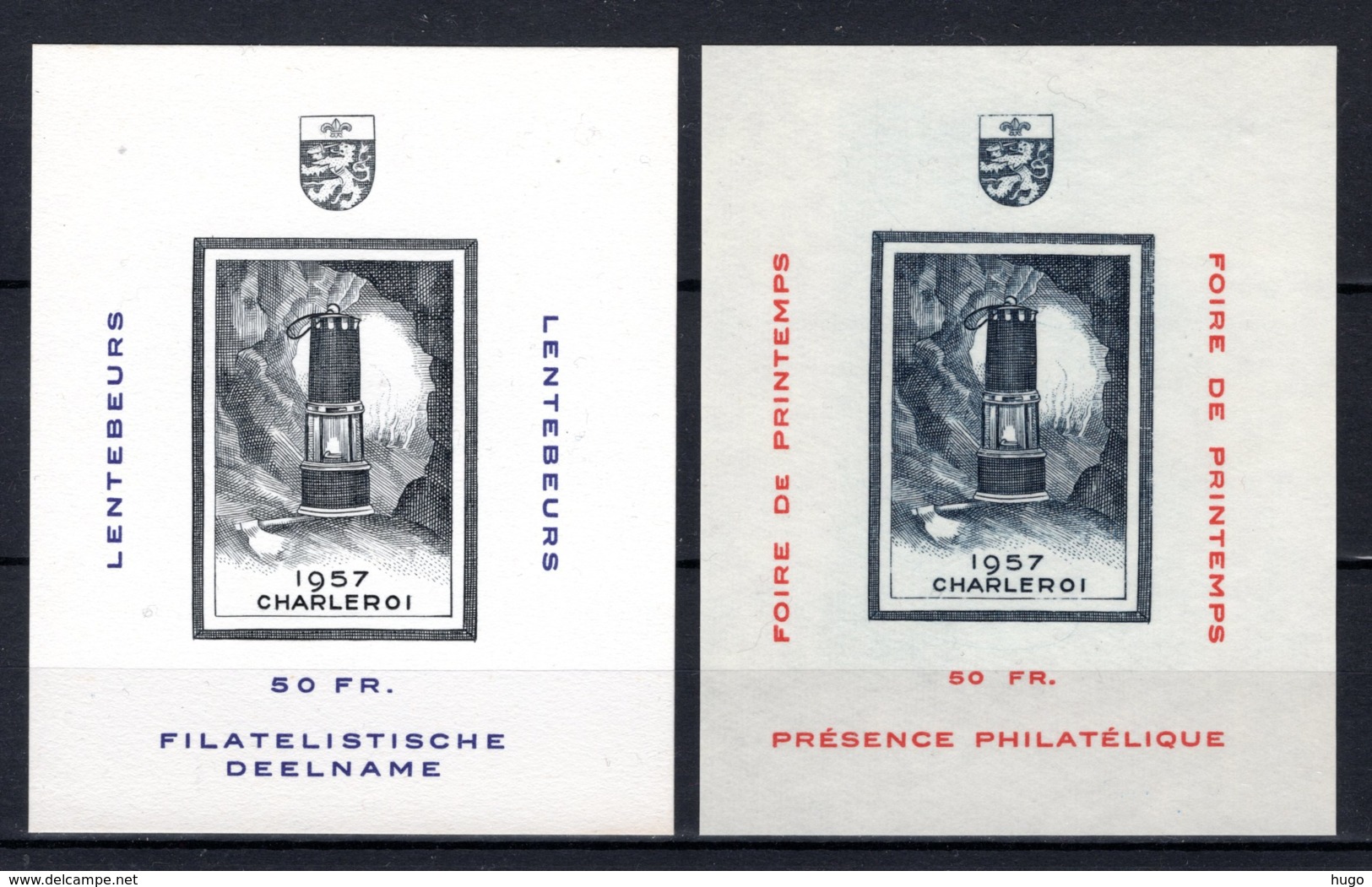 E73/74 MNH 1957 Voorjaarsbeurs Te Charleroi - Erinnophilie [E]