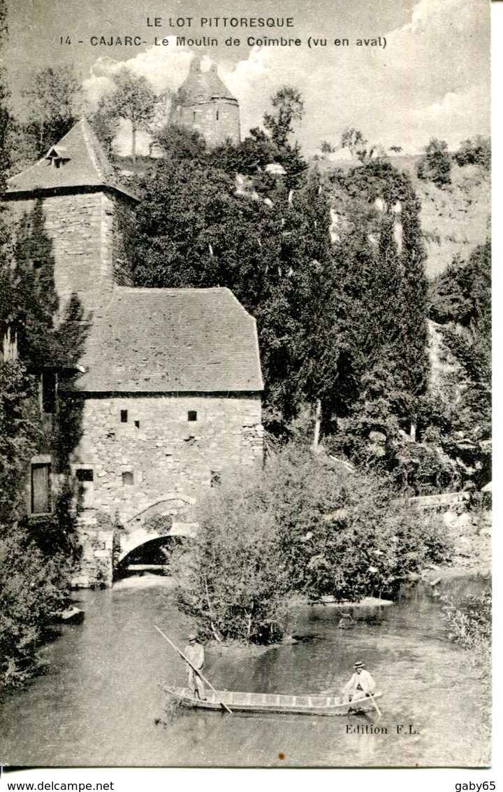 C.P.A.46.LOT.CAJAC.LE MOULIN DE COÏMBRE ( VUE EN AVAL ) - Altri & Non Classificati