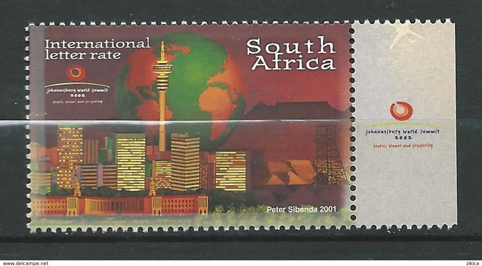 Africa South Africa 2002 World Summit For Sustainable Development, Johannesburg. MNH - Nuevos