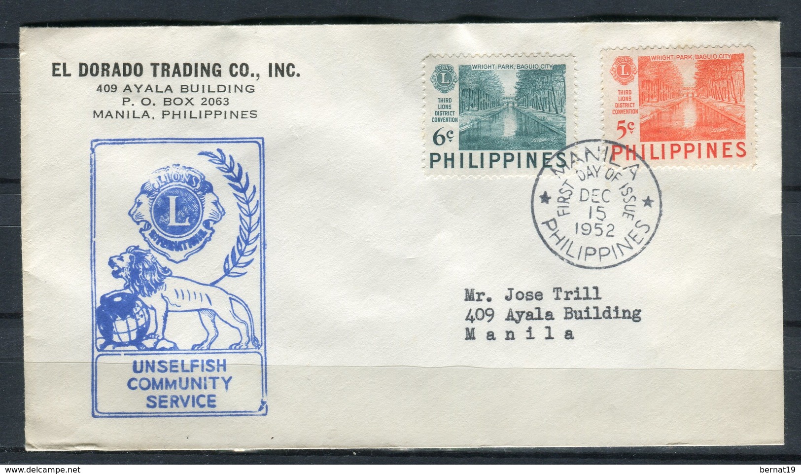 Filipinas 1952. FDC. - Philippines