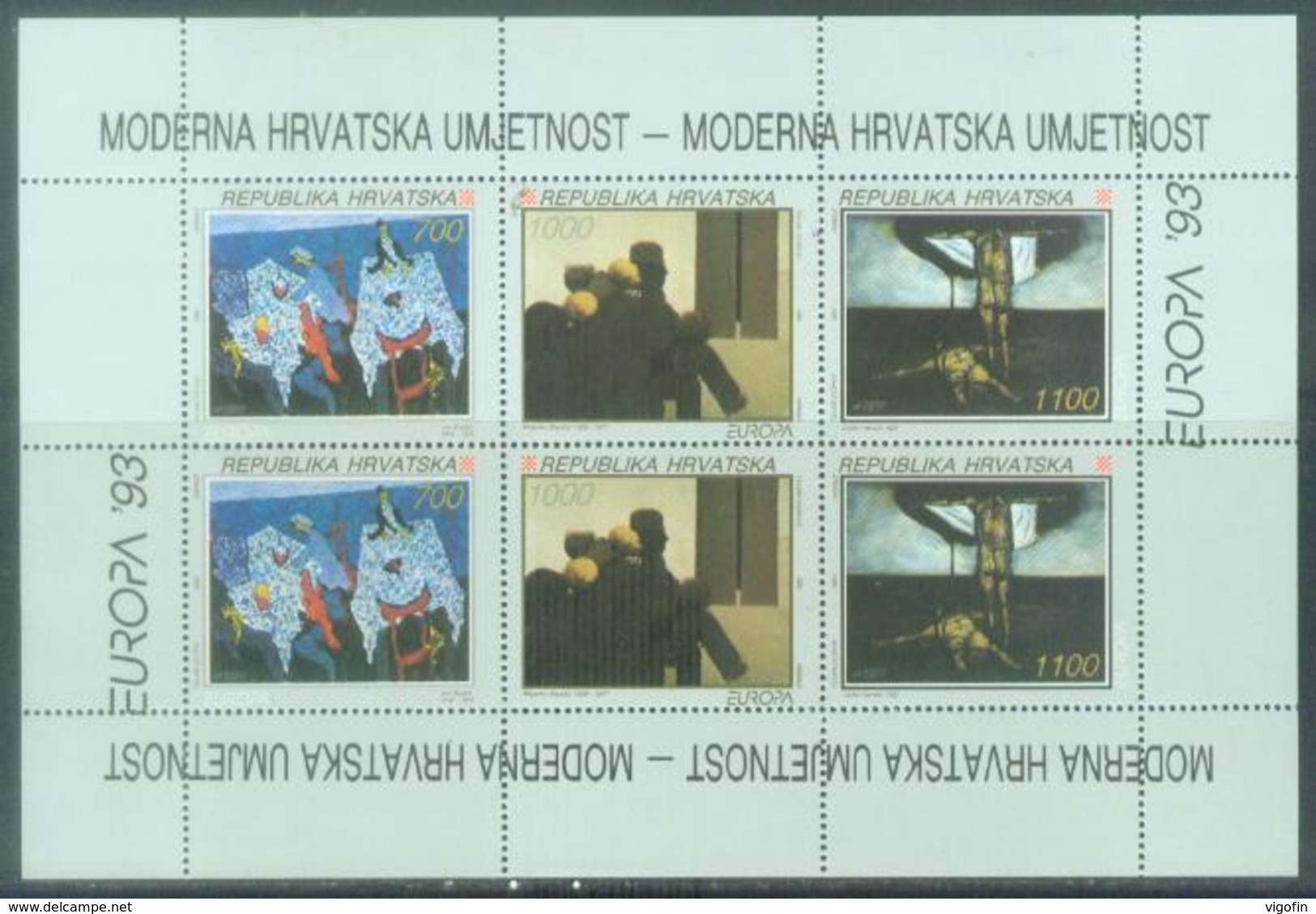 HR 1993-240-2 EUROPA CEPT, CROATIA HRVATSKA, MS, MNH - Croatie