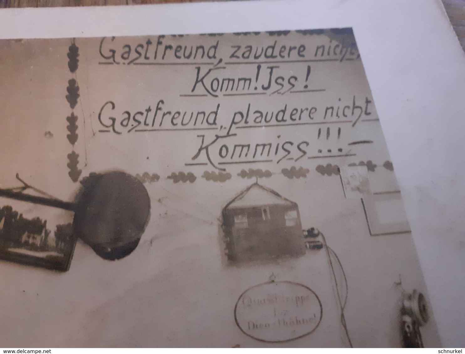 GASTFREUND, ZAUDERE NICHT - KOMM ! ISS ! GASTFREUND, PLAUDERE NICHT KOMMISS !!! - TELEFON - KRUG NIDDA - 1916 - Krieg, Militär