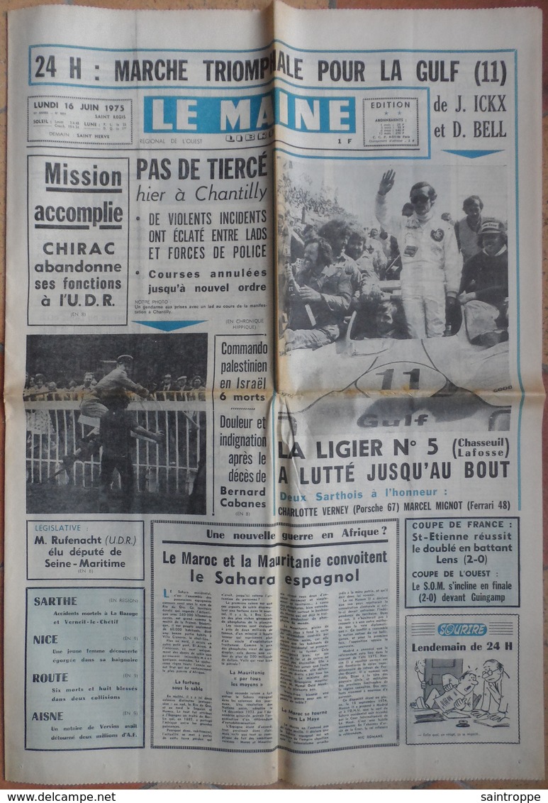 24 H Du Mans 1975.Triomphe Pour La GULF. - 1950 à Nos Jours