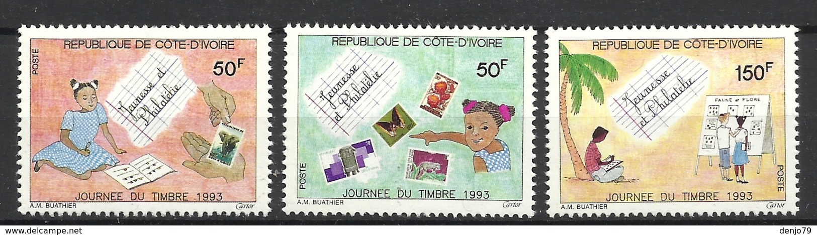 IVORY COAST  COTE D'IVOIRE 1993 STAMP DAY SET  MNH - Ivory Coast (1960-...)