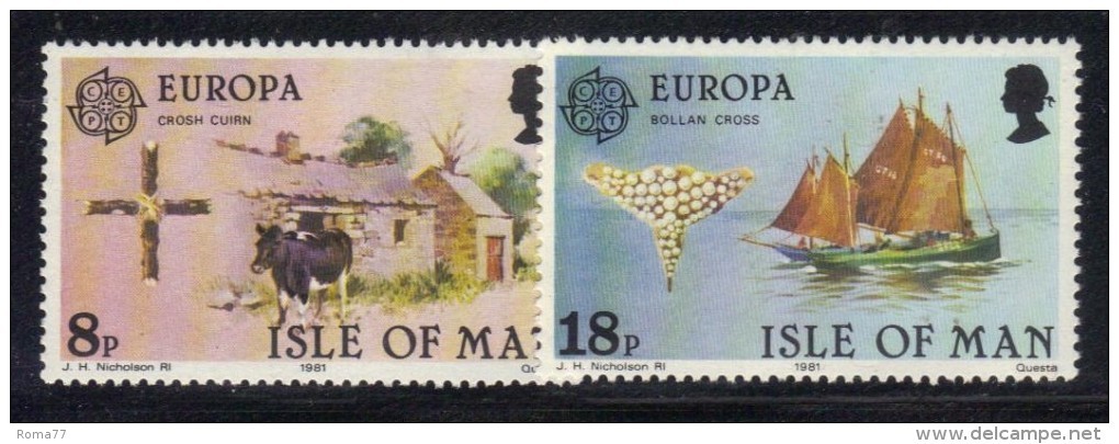 ISOLA DI MAN 1981 , Unificato Serie N. 182/183  ***  MNH - Isola Di Man