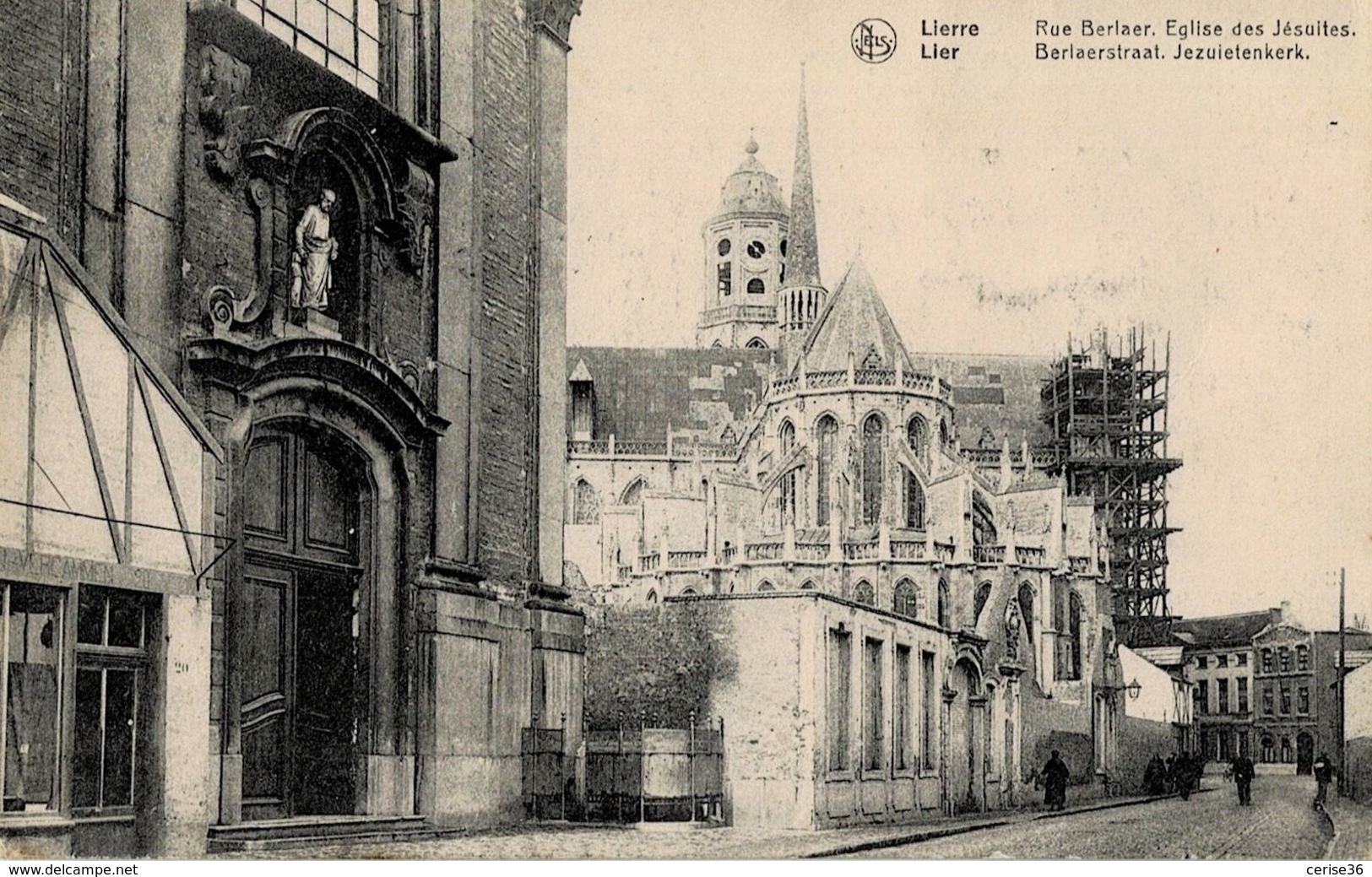 Lier Berlaerstraat Jezuietenkerk Circulée En 1920 - Lier