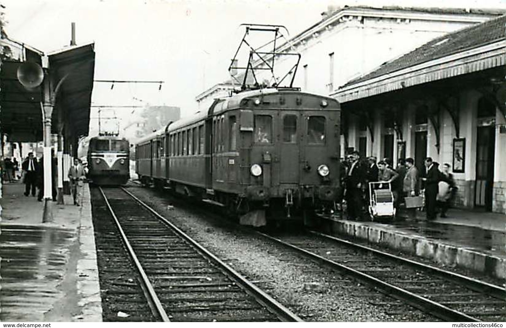 190120 - PHOTO BREHERET TRANSPORT TRAIN CHEMIN DE FER 1955 - 73 Direction AIX LES BAINS Voyageur Landau - Other & Unclassified