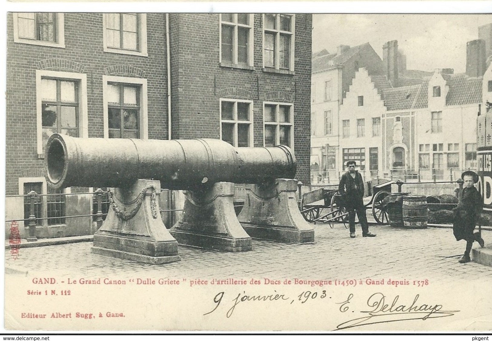 Sugg s1 112 Le grand Canon "Dulle Griet"....   5 kaarten 5 drukverschillen 9 scans