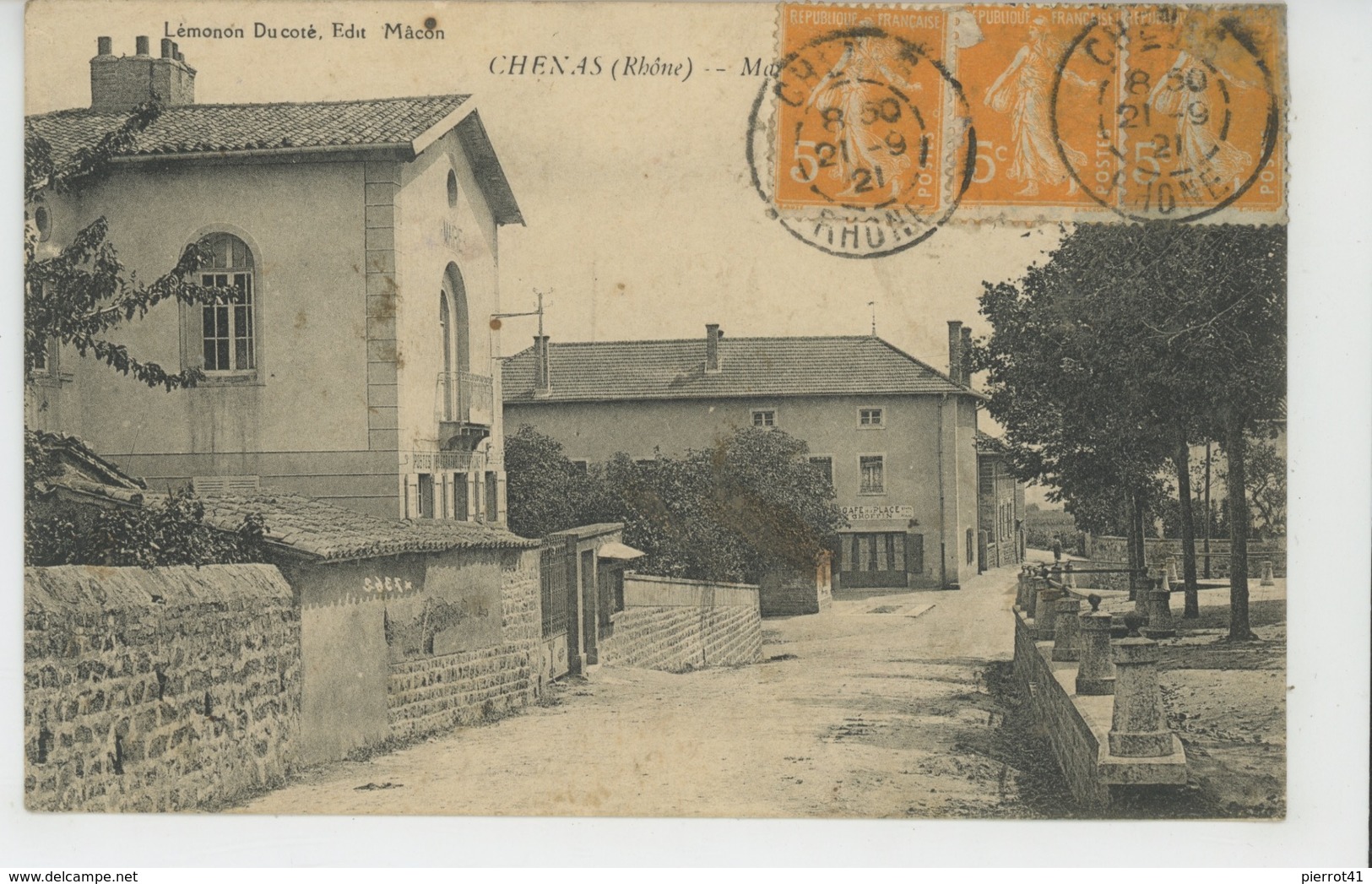 CHENAS - Mairie Et Poste - Chenas