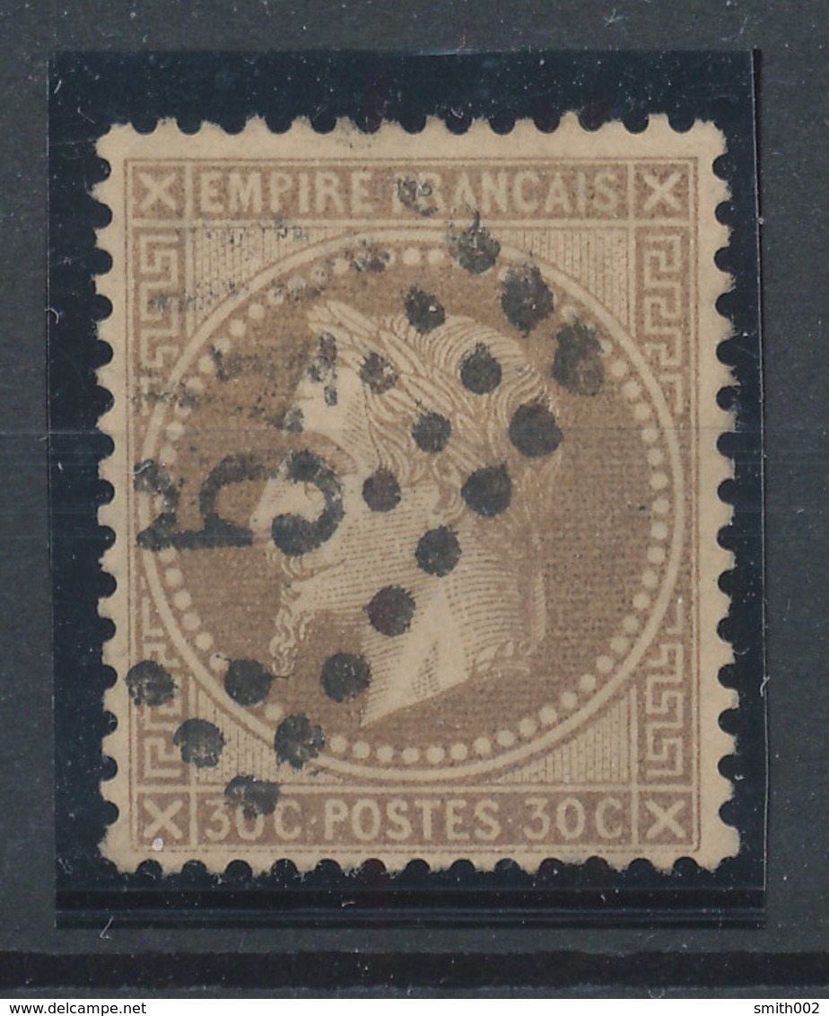 FRANCE - 1863/70, Napoleon III With Laurels, Yt 30, 30c, Oblitére - 1863-1870 Napoléon III Lauré