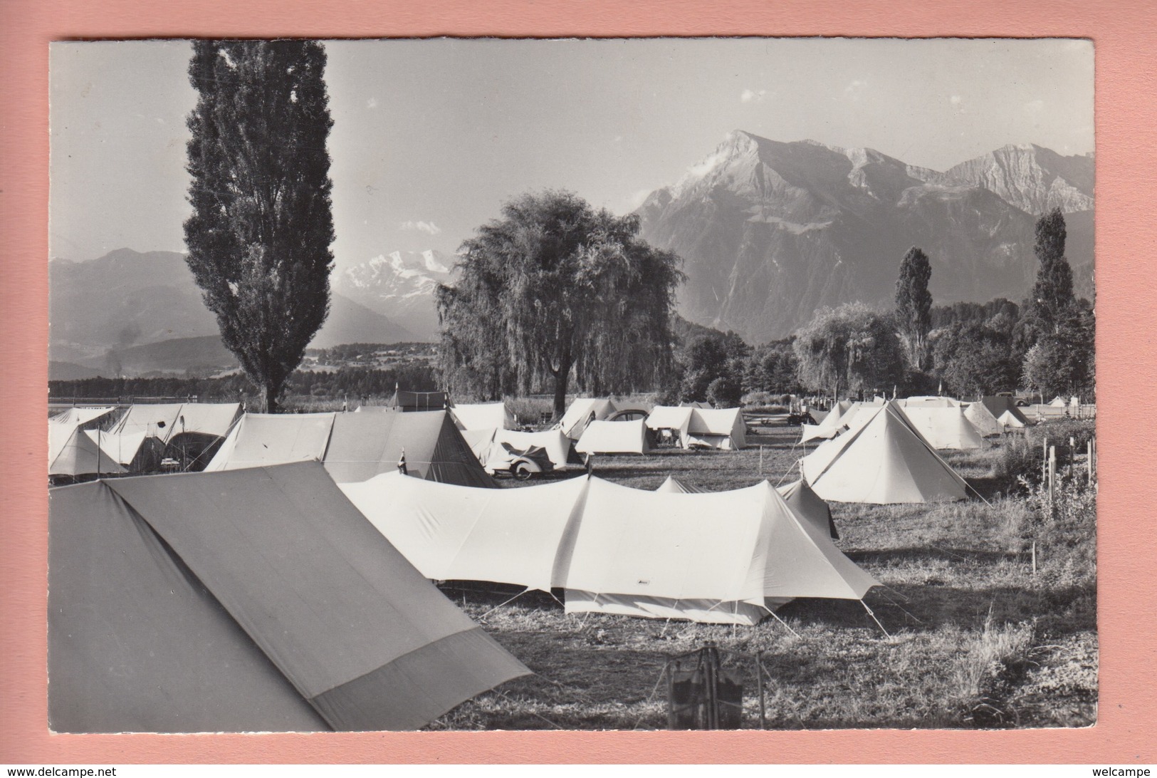 OUDE POSTKAART - ZWITSERLAND - SCHWEIZ - SUISSE -     ZELTPLATZ - GWATT AM THUNERSEE - ED. GYGER - Autres & Non Classés