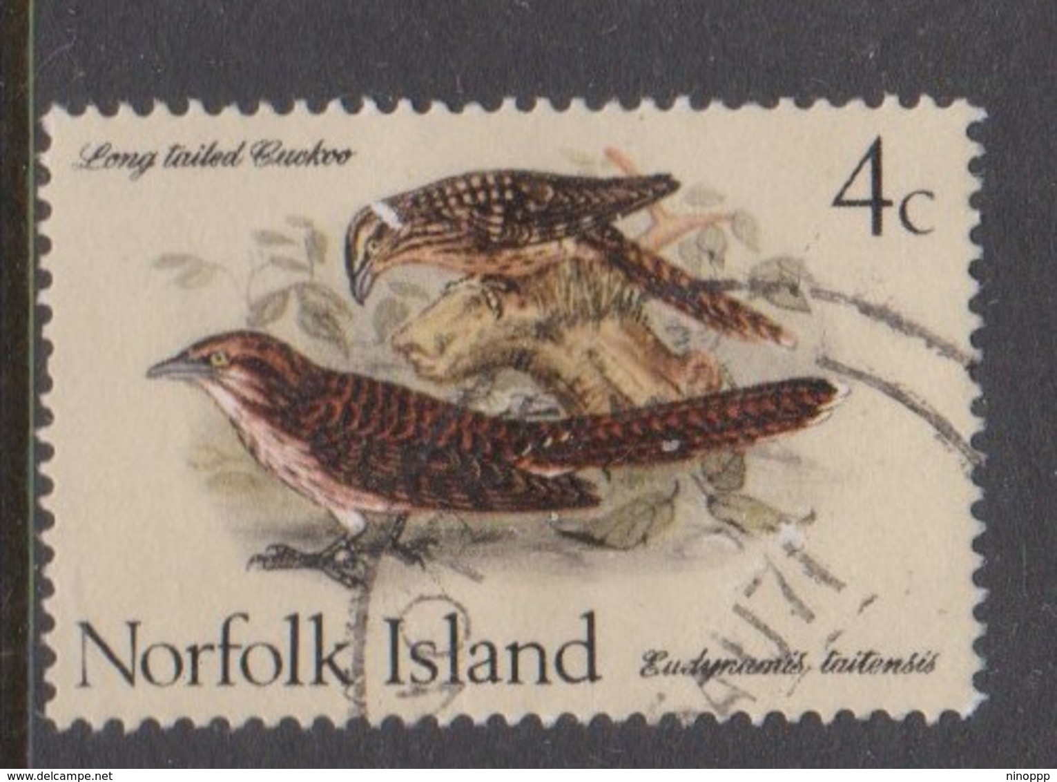 Norfolk Island ASC 109 1970 Birds,4c Cuckoo, Used - Cuckoos & Turacos