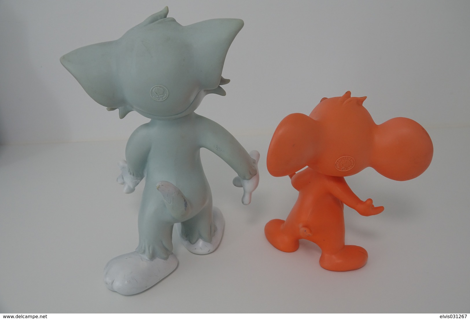 PIEPER POUET SQUEAKY: LEDRAPLASTIC TOM AND JERRY - 1970's - L=28,19 - ELEPHANT - Rubber - Vinyl - Schtroumpfs