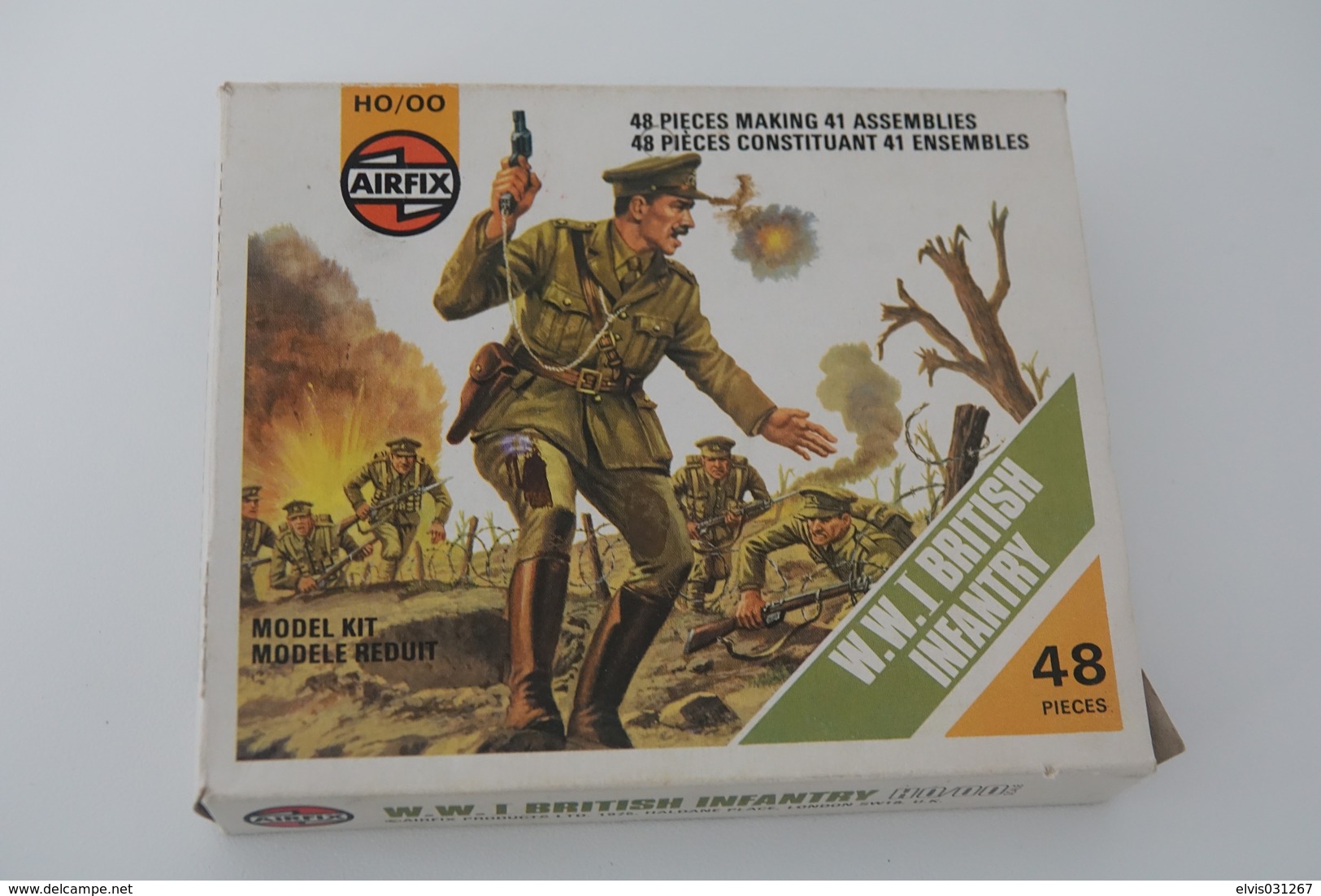 Airfix WW1 BRITISH INFANTRY , Scale HO/OO, Vintage, 35pc - Figuren