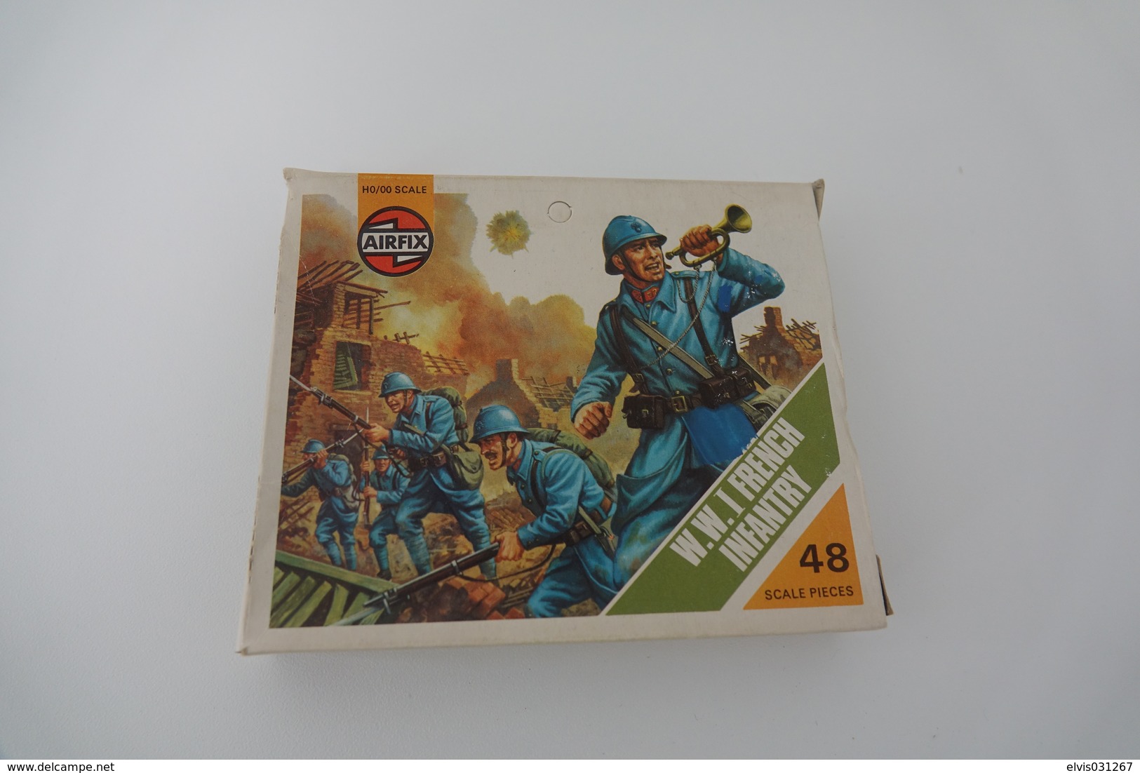 Airfix WW1 FRENCH INFANTRY , Scale HO/OO, Vintage, 45PC - Figuren