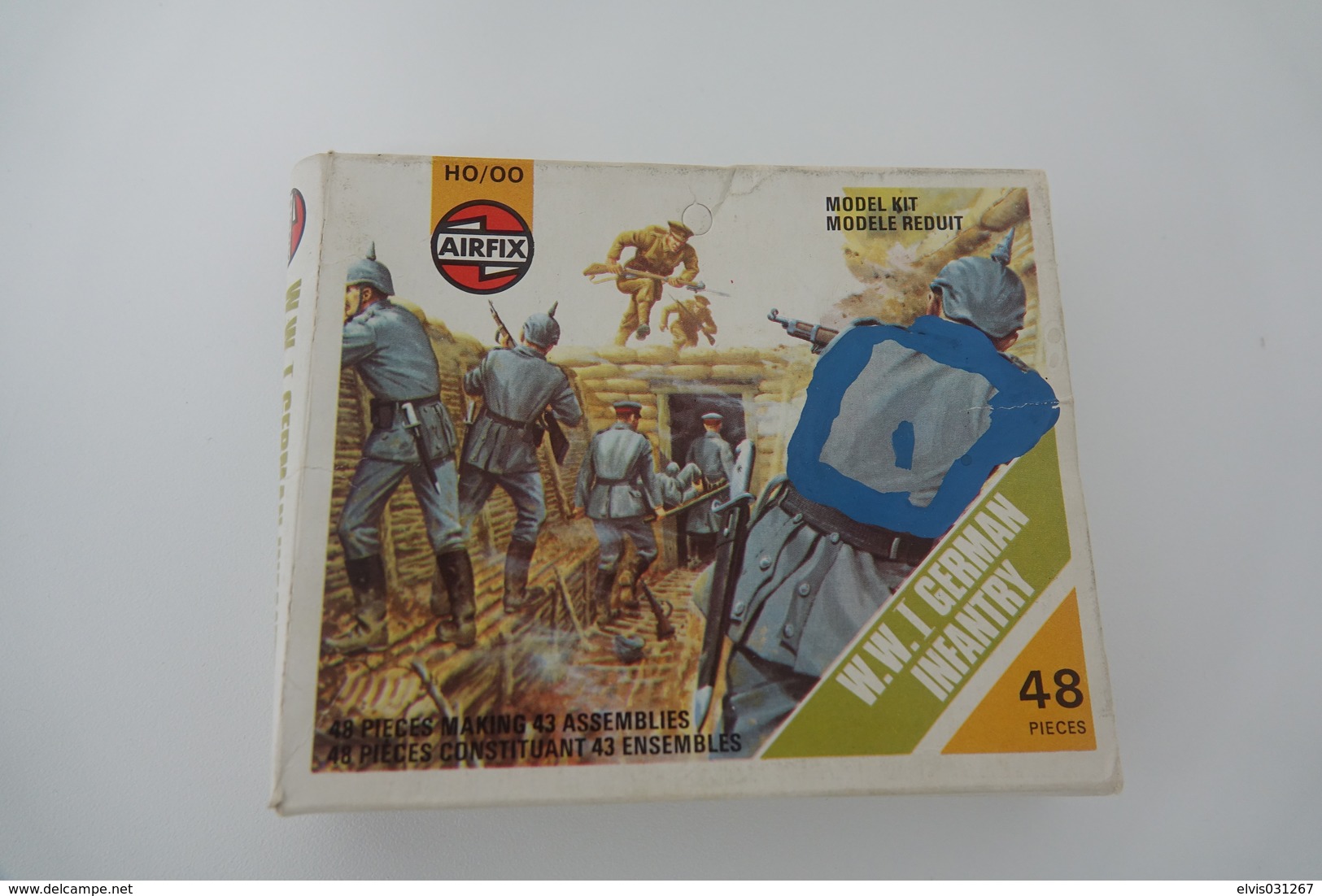 Airfix WW1 GERMAN INFANTRY , Scale HO/OO, Vintage, - Figuren