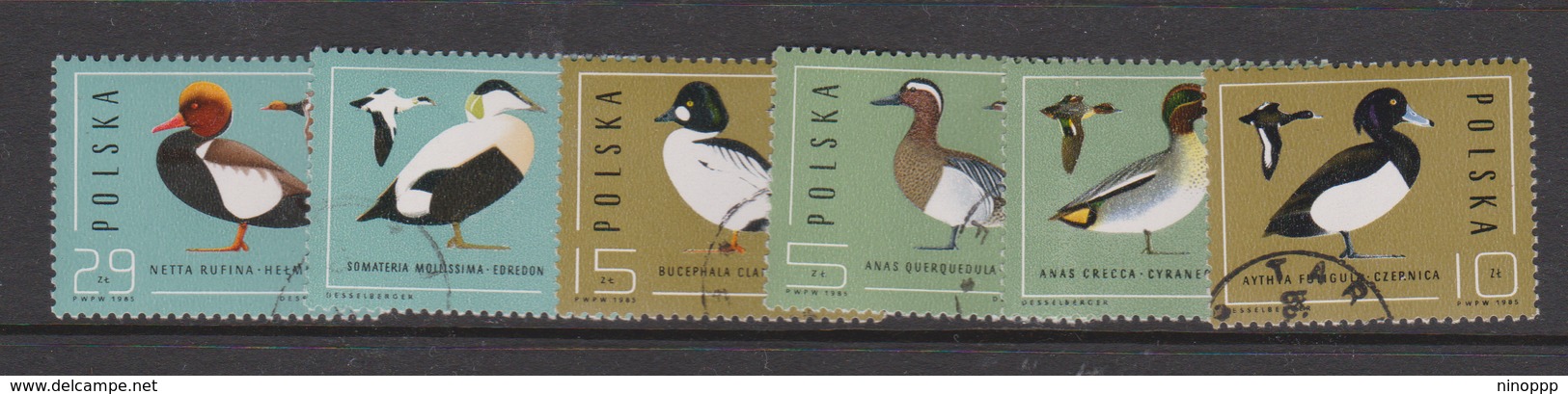 Poland Scott 2698-03 1985 Wild Ducks, Used - Canards