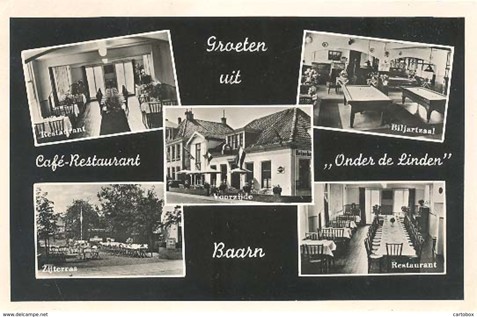 Baarn, Groeten Uit Baarn, Café Restaurant "Onder De Linden" - Baarn