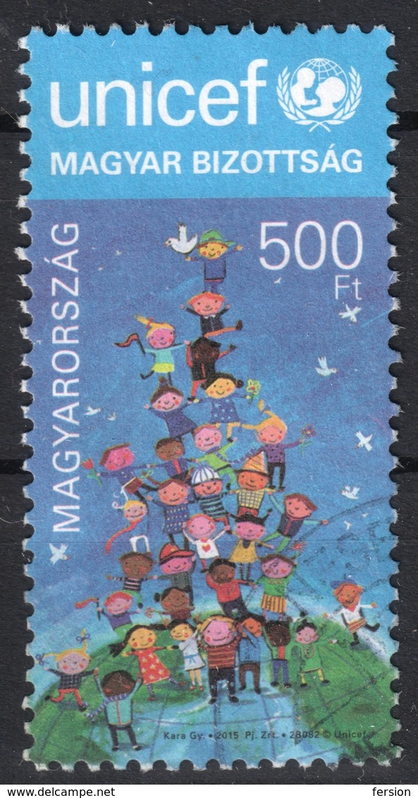 2015 - Hungary - UNICEF - Used - GLOBE EARTH - Used Stamps