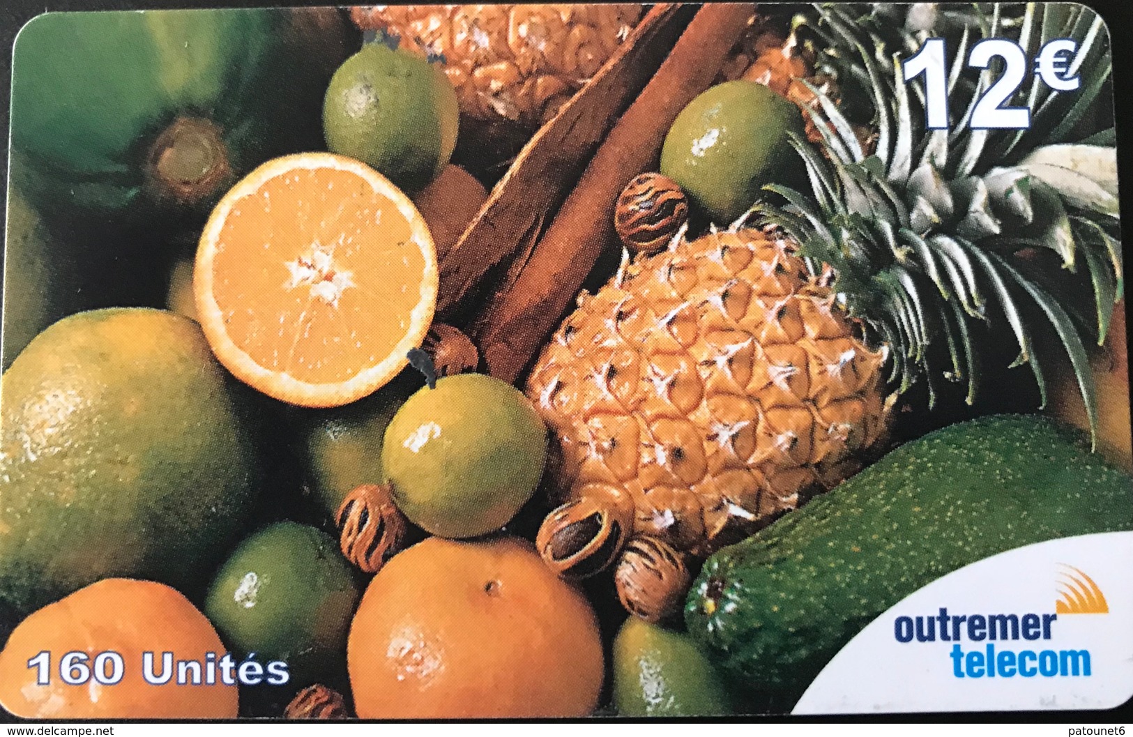 ANTILLES FRANCAISES - Prepaid - Outremer Telecom - 12 Euros - Fruits Locaux - Antilles (Françaises)