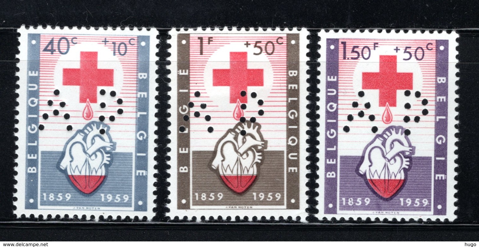 PR125/127 MNH 1959 Huwelijk Van Prins Albert En Prinses Paola - Privées & Locales [PR & LO]