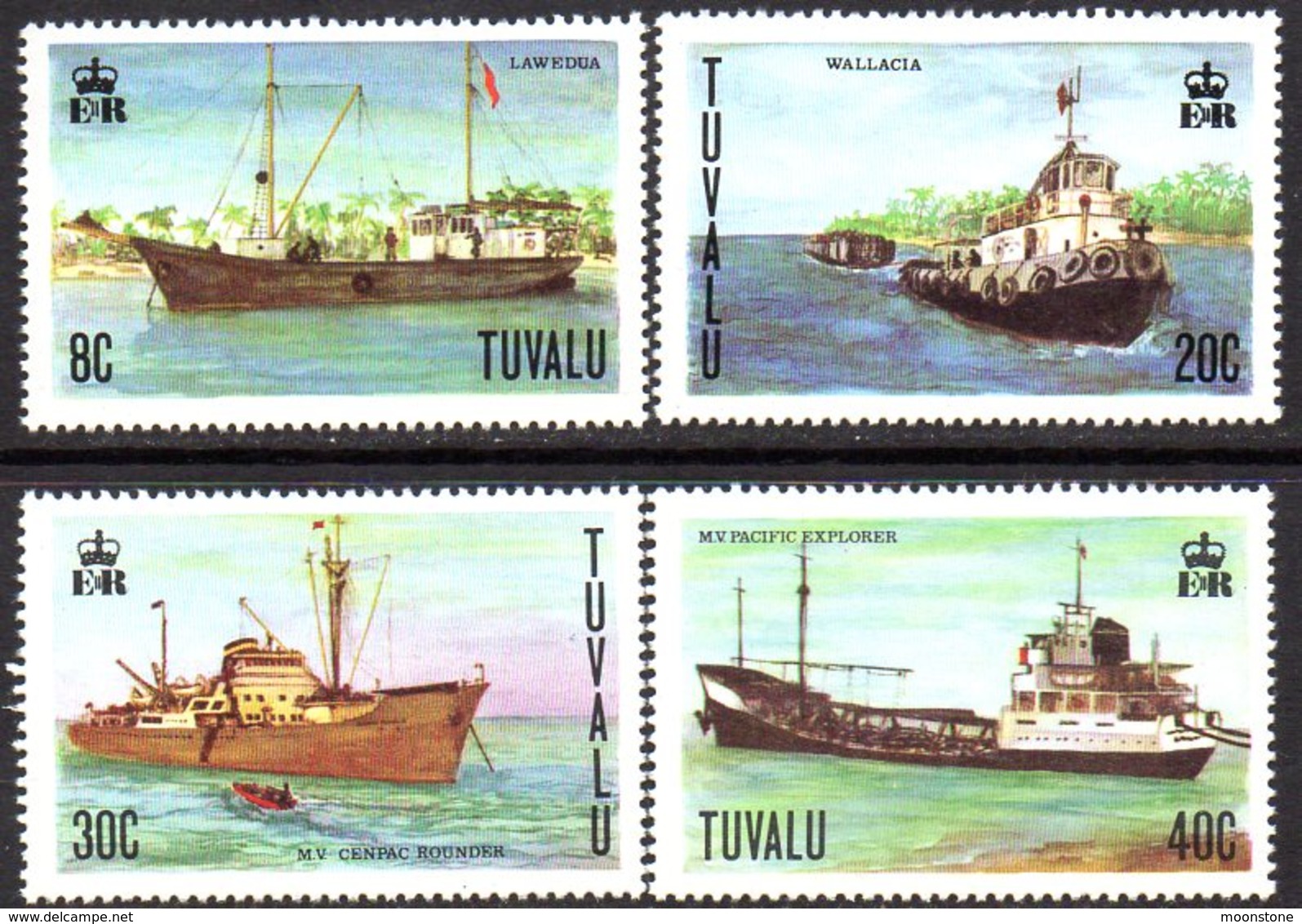 Tuvalu 1978 Ships Set Of 4, MNH, SG 85/8 (BP2) - Tuvalu