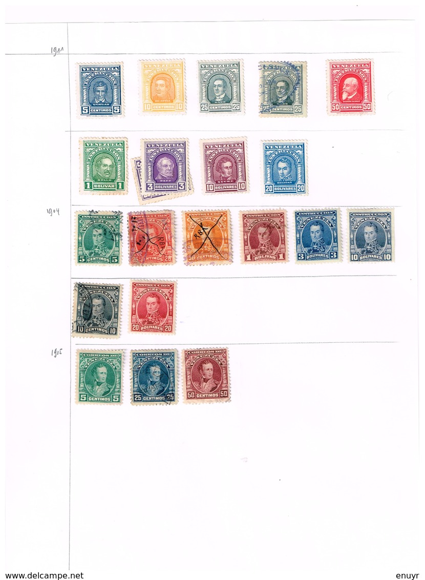 Lot Anciens Timbres - Venezuela