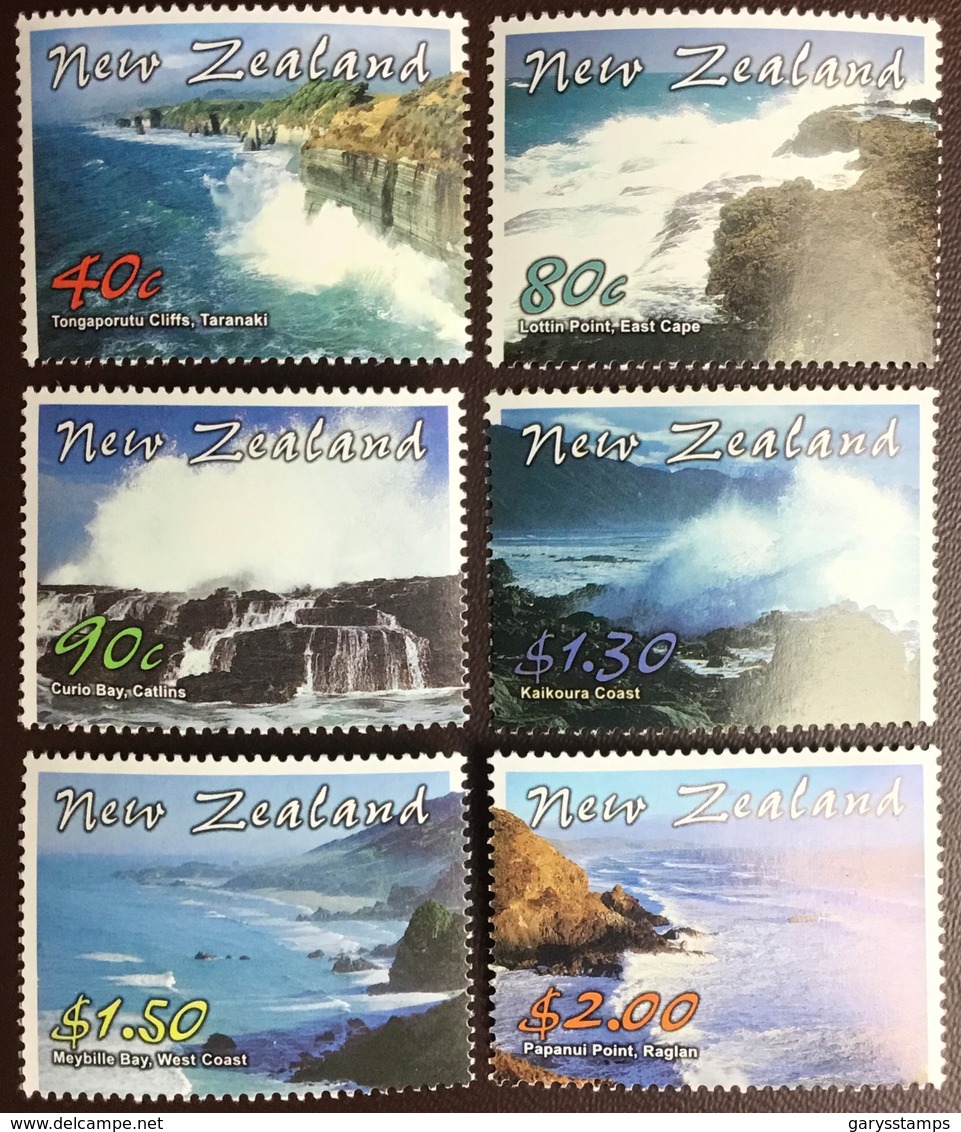 New Zealand 2002 Coastlines MNH - Unused Stamps