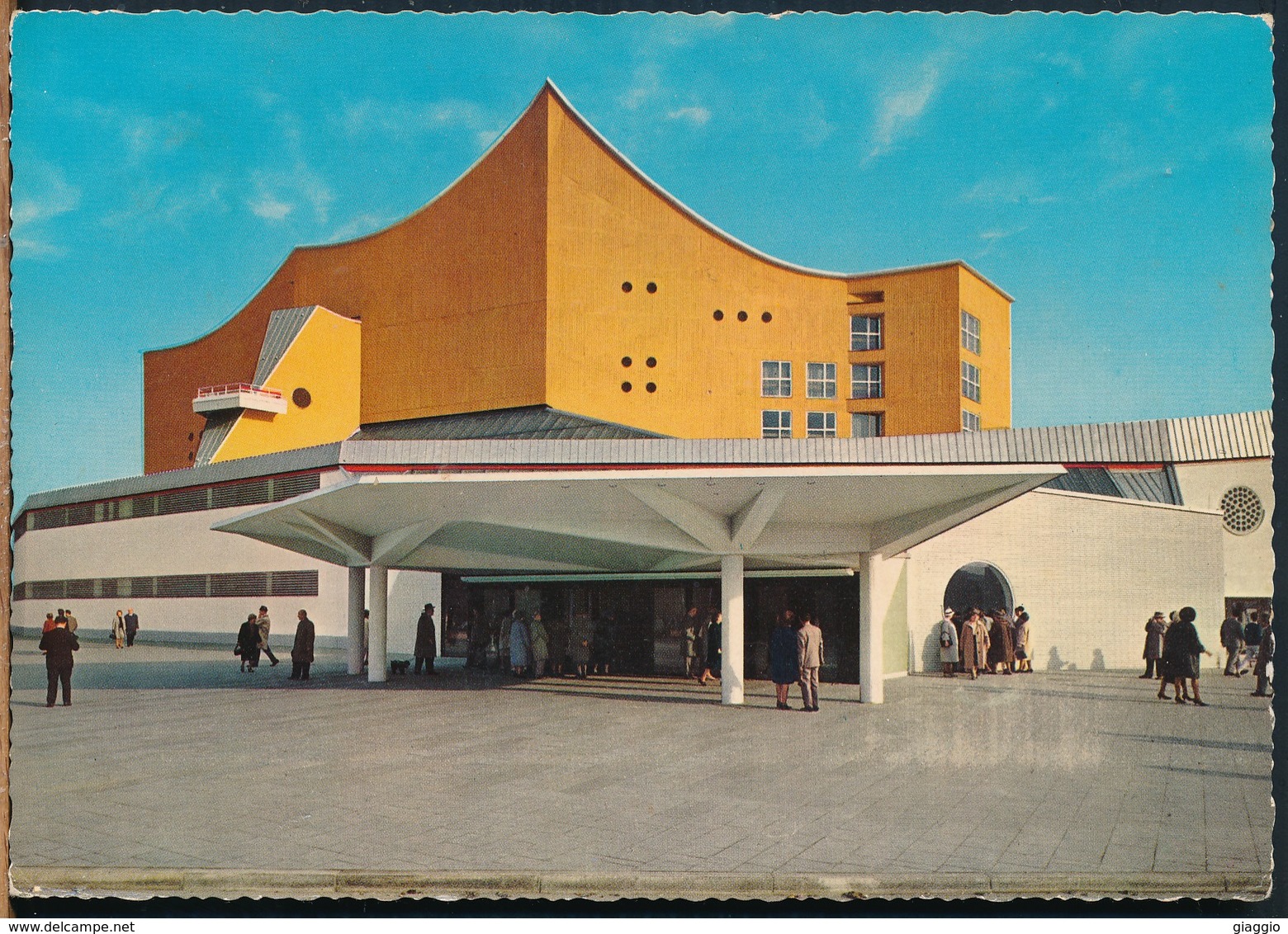 °°° 17385 - GERMANY - BERLIN - PHILHARMONIE - 1966 With Stamps - CHECKPOINT CHARLIE °°° - Kreuzberg