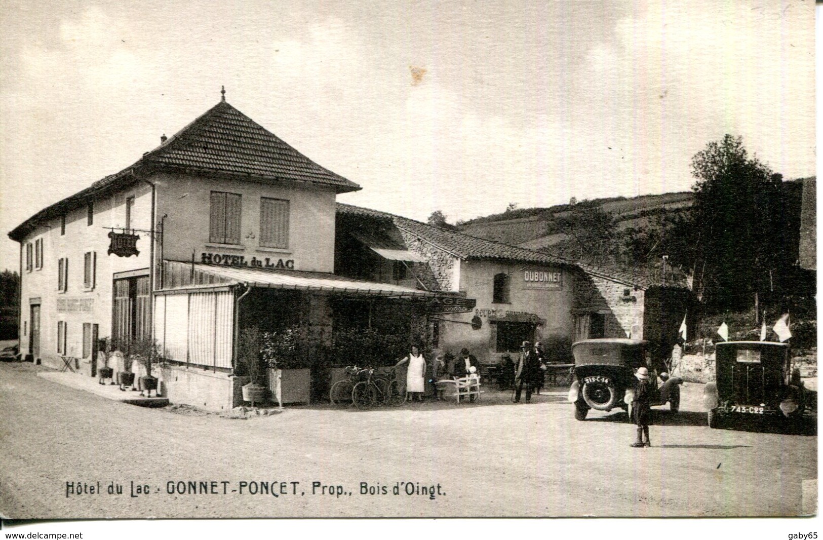 C.P.A.69.RHONE.LE BOIS D'OINGT.HOTEL DU LAC GONNET-PONCET. - Le Bois D'Oingt