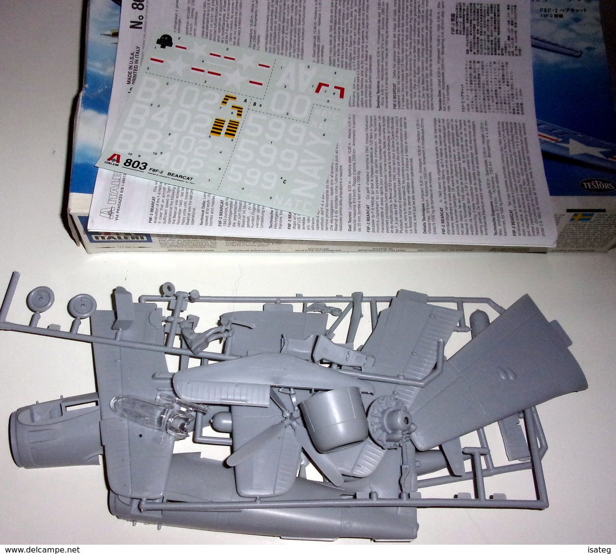 Maquette Avion F8f-2 Bearcat-Italeri - Otros & Sin Clasificación