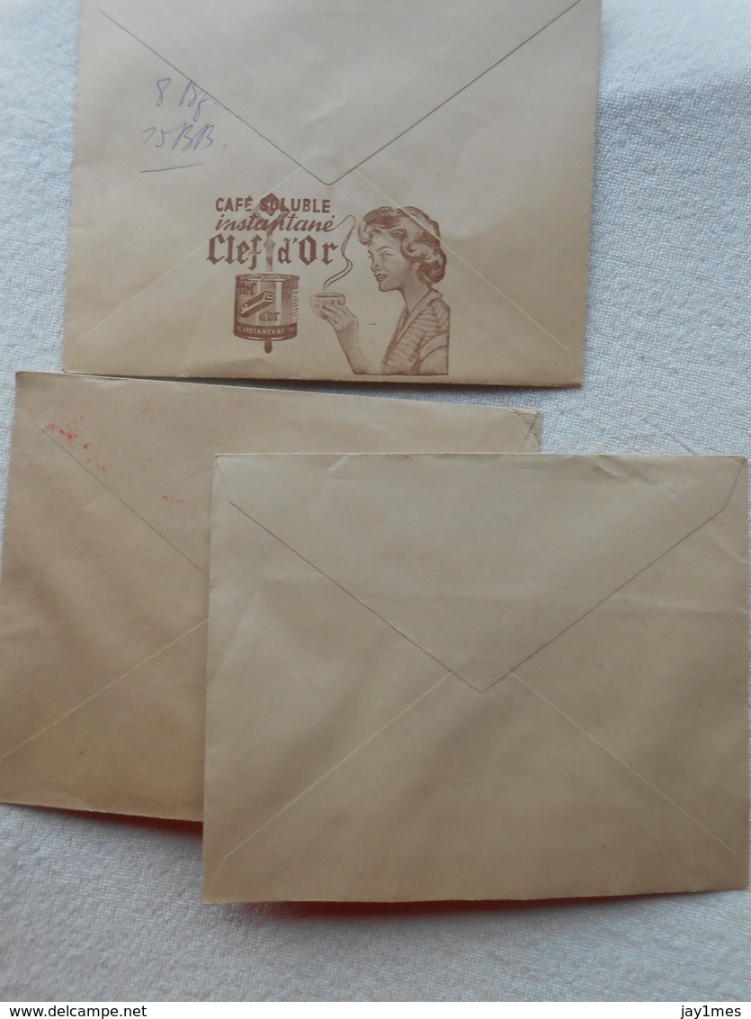 3 Enveloppes Café La Clef D'or Visé  Machines à Affranchir 1930 - ...-1959