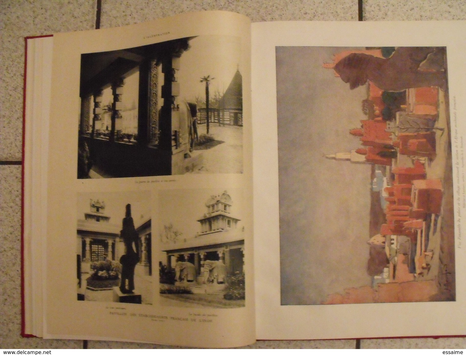 album de l'exposition coloniale de Paris - 1931. l'illustration. nombreuses photos + dessins aquarelle. belle reliure