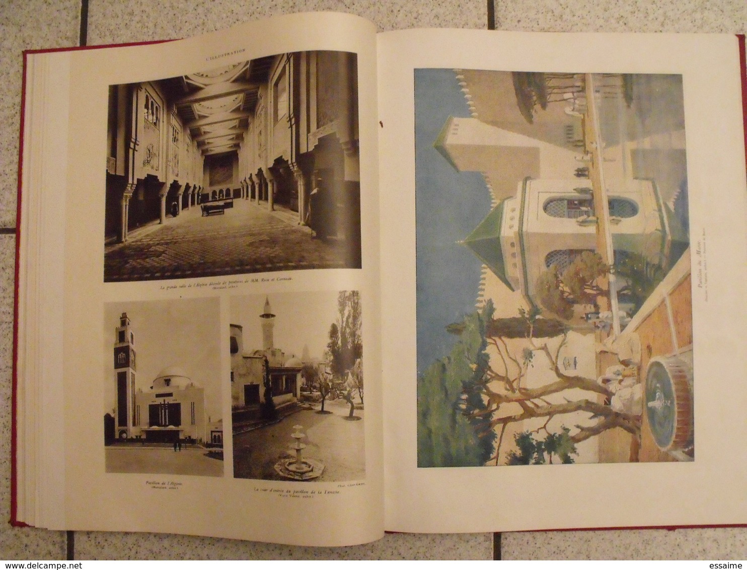 album de l'exposition coloniale de Paris - 1931. l'illustration. nombreuses photos + dessins aquarelle. belle reliure