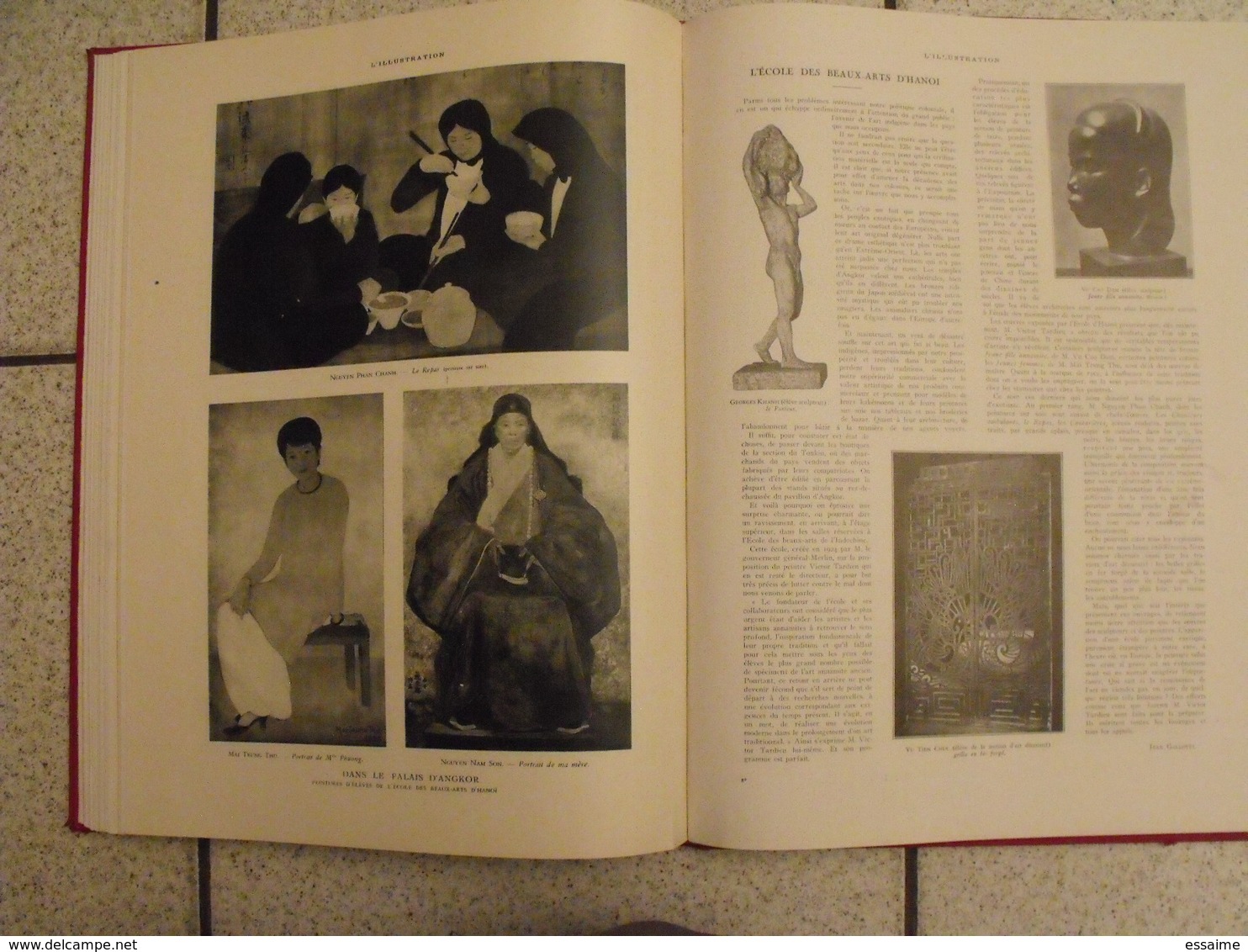 album de l'exposition coloniale de Paris - 1931. l'illustration. nombreuses photos + dessins aquarelle. belle reliure