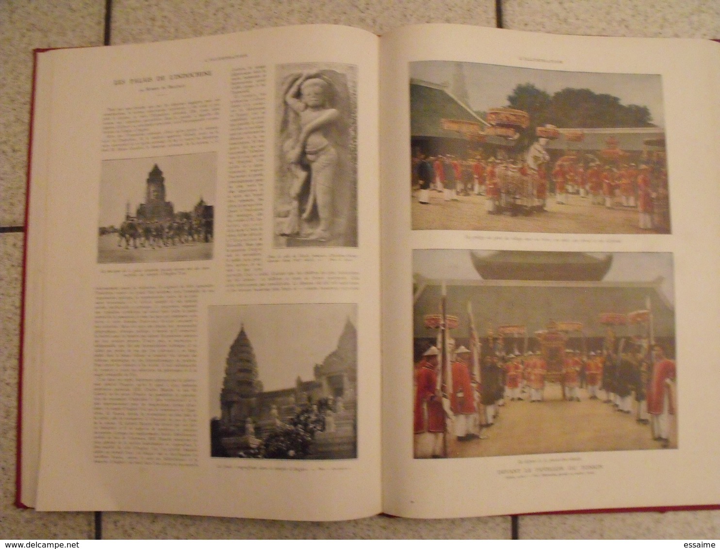 album de l'exposition coloniale de Paris - 1931. l'illustration. nombreuses photos + dessins aquarelle. belle reliure