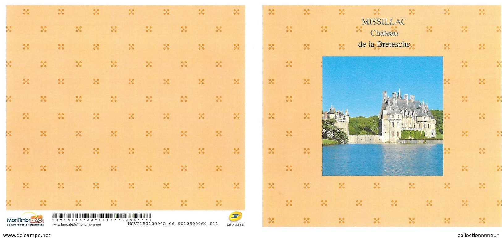 FRANCE CARNET COLLECTOR MISSILAC CHATEAU NON PLIE TB VOIR SCANS - Collectors