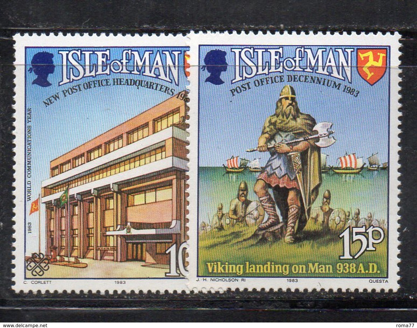 ISOLA DI MAN 1983 , Unificato Serie N. 237/238  ***  MNH . - Isola Di Man