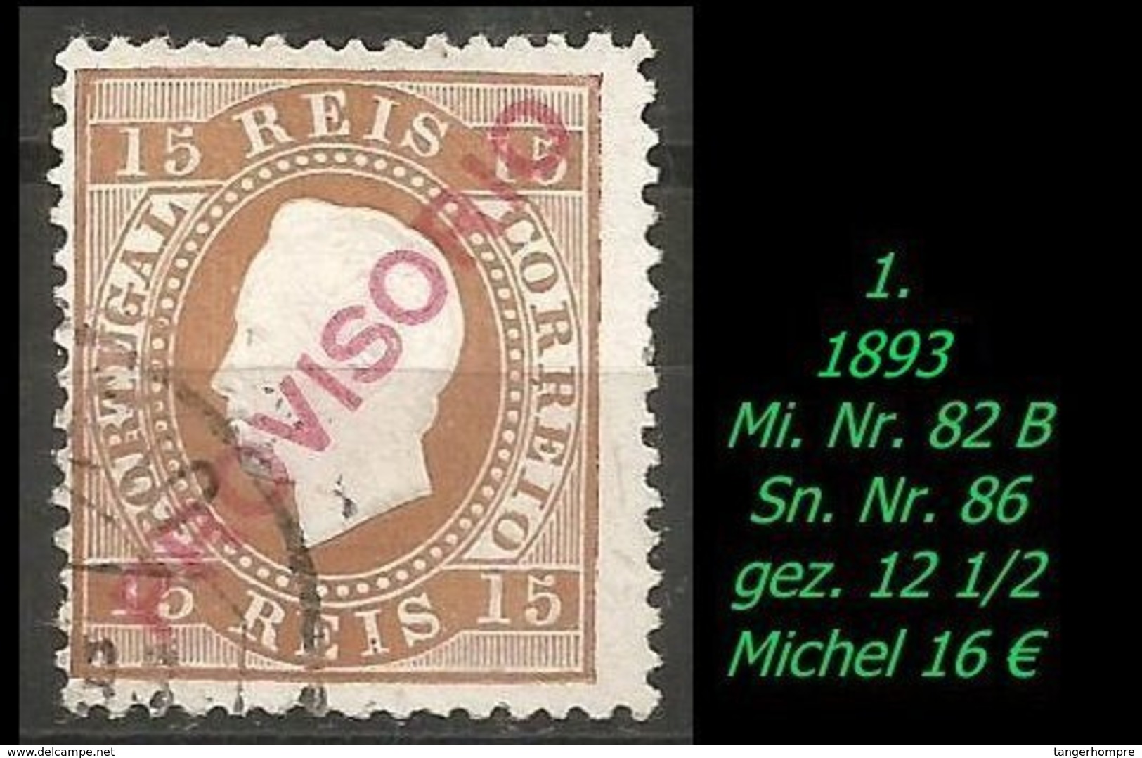 1892 - Mi. Nr. 82 B - Usado