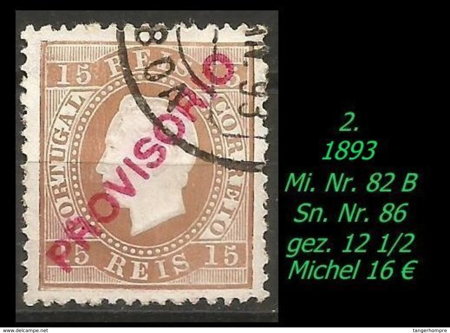 1892 - Mi. Nr. 82 B - Gebraucht