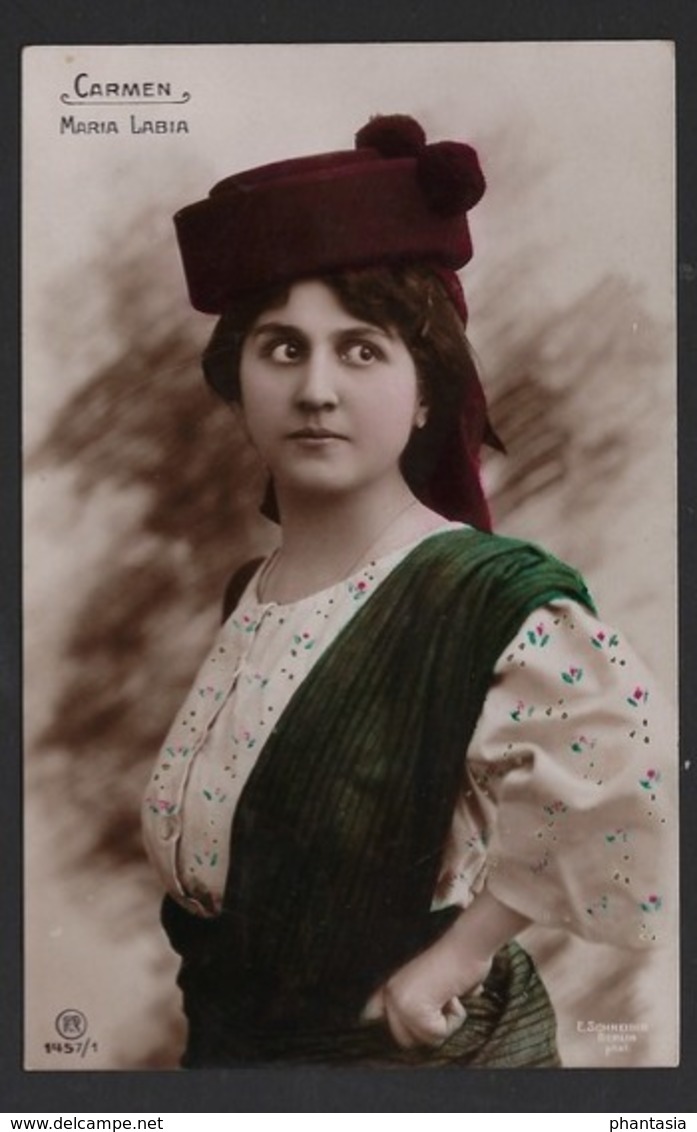 Maria Labia - Carmen - N° 1457/1 -  1908 - Oper