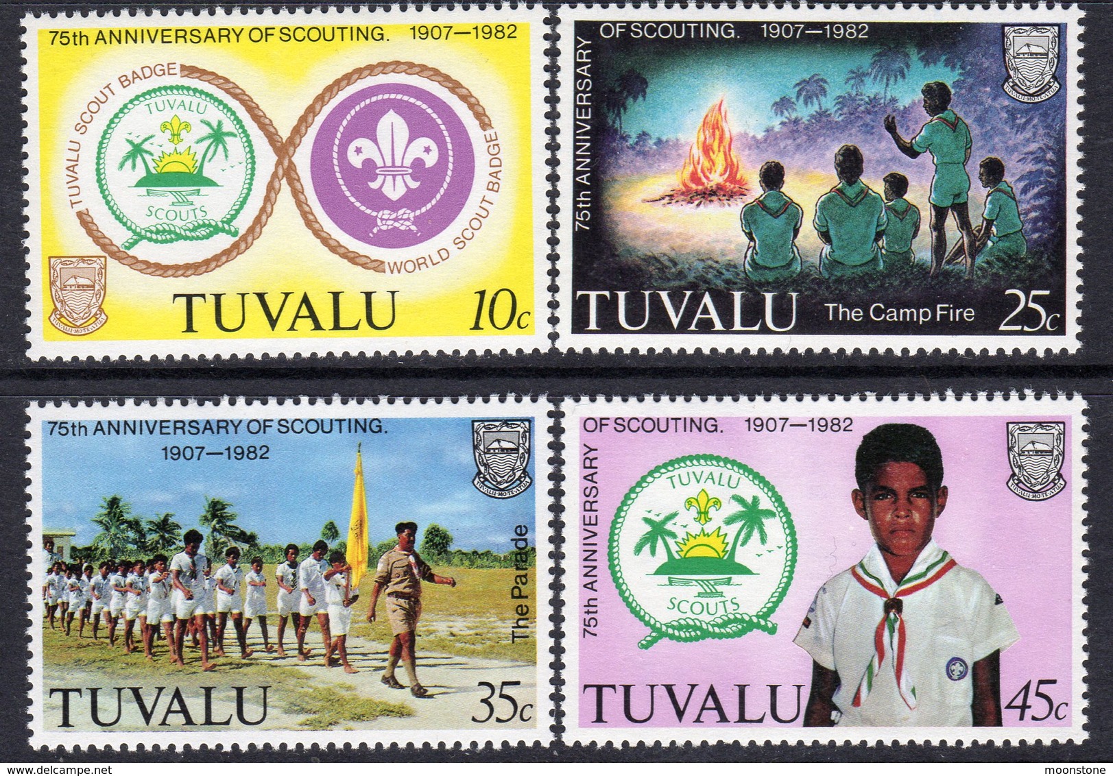 Tuvalu 1982 75th Anniversary Of Scouting Set Of 4, MNH, SG 192/5 (BP2) - Tuvalu