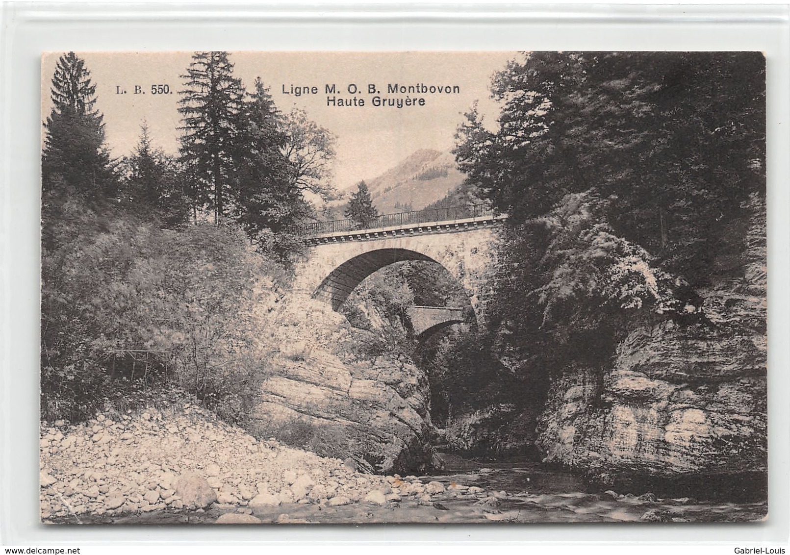 Ligne . M.O.B. Montbovon Haute Gruyère - Pont Sur L'Hongrin - Montbovon