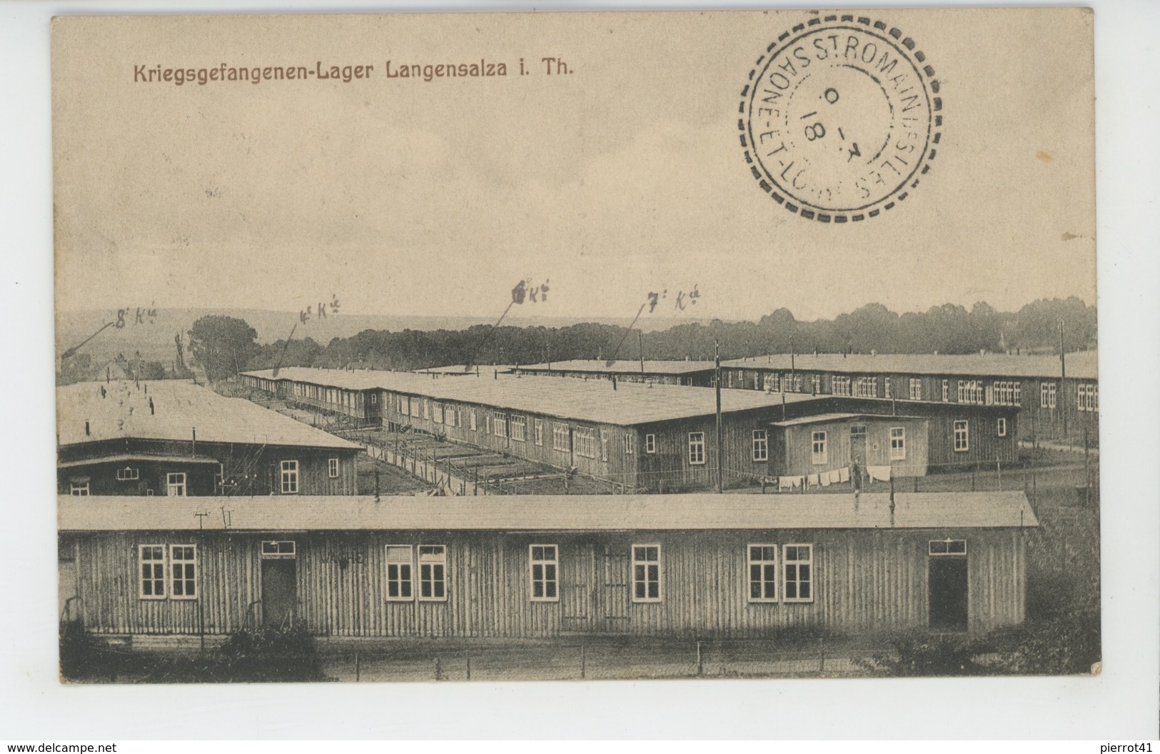 GUERRE 1914-18 - ALLEMAGNE - Camp De Prisonniers De BAD LANGENSALZA - Kriegsgefangenen Lager - LANGENSALZA - Bad Langensalza