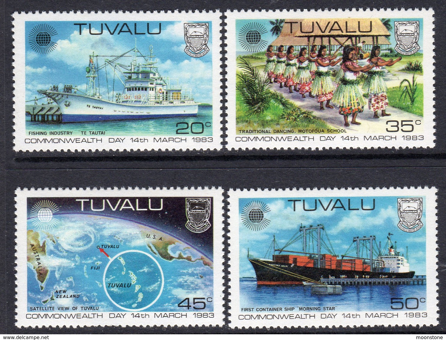 Tuvalu 1983 Commonwealth Day Set Of 4, MNH, SG 213/6 (BP2) - Tuvalu