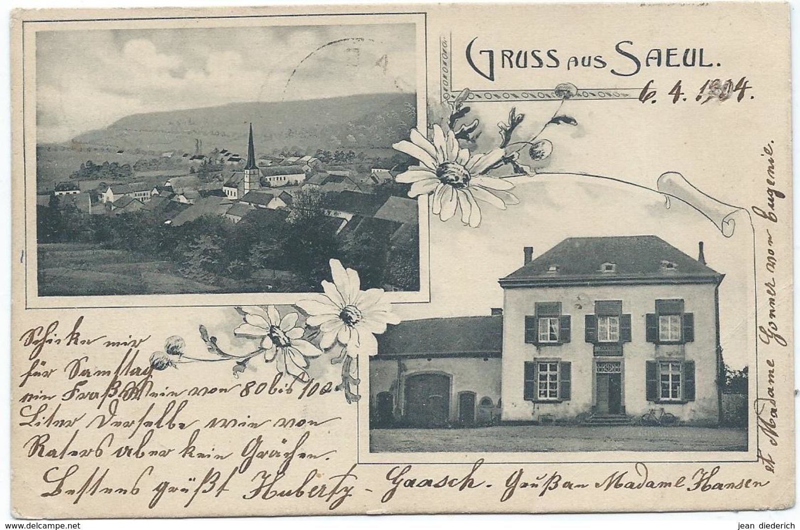 Saeul – Panorama U. Handlung & Wirt, Huberty-Gaasch (ca. 1904) - Sonstige & Ohne Zuordnung