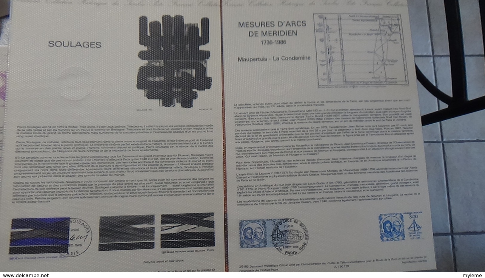 Lot de 39 documents philatéliques de 1986 Côte catalogue 2003 : 438 euros.PORT 8.95€ OFFERT. A saisir !!!