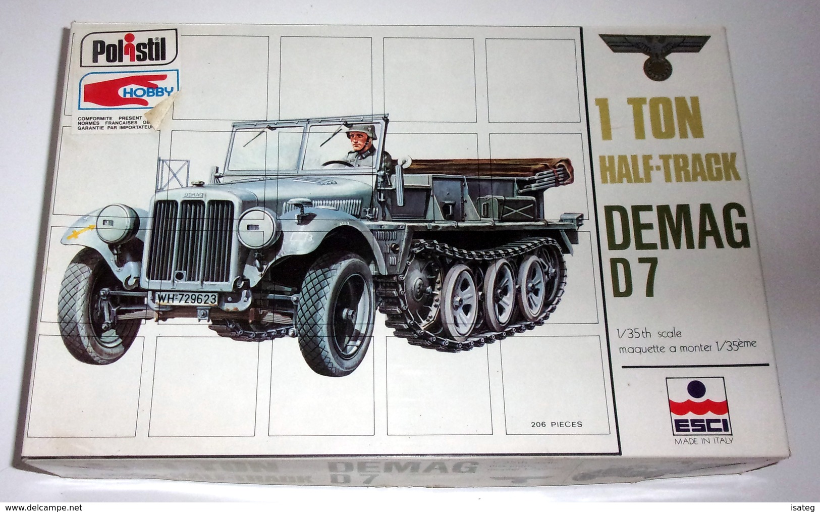 Maquette 1 Ton Half-Track Demag D 7-Polistil - Autres & Non Classés