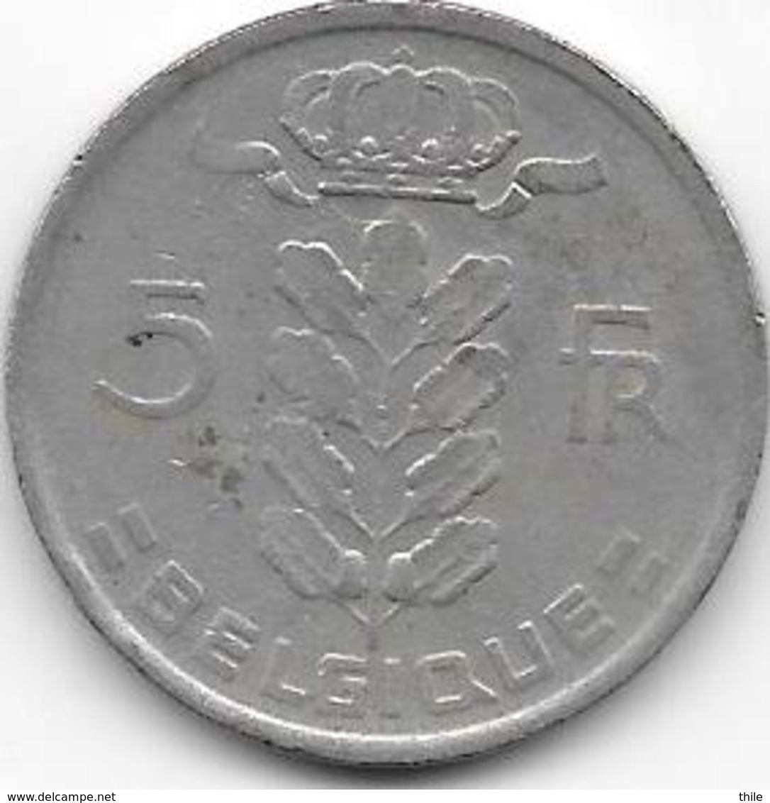 BELGIQUE 1977 - 5 Francs - 5 Francs