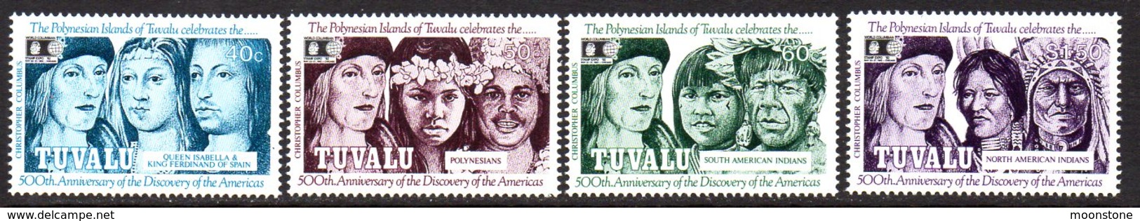 Tuvalu 1992 Christopher Columbus Set Of 4, MNH, SG 629/32 (BP2) - Tuvalu